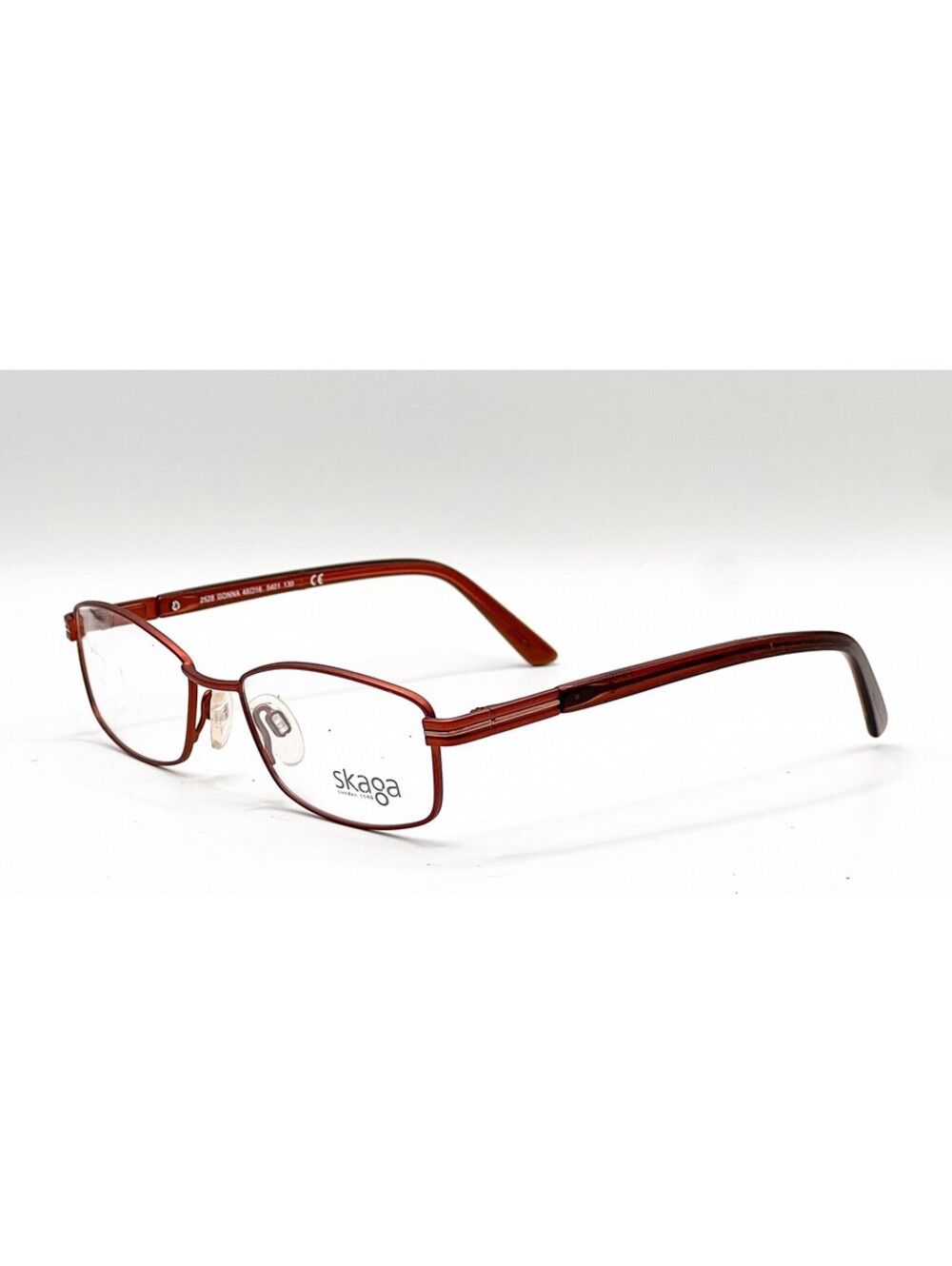 NEW SKAGA 2528 5401 BROWN AUTHENTIC EYEGLASSES 48-16